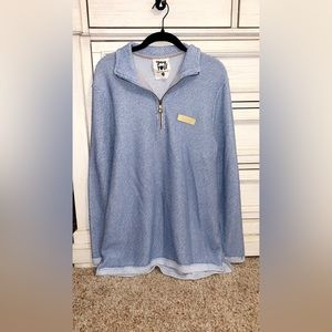 Jadelynn Brooke powder blue quarter zip pullover (Size Medium)